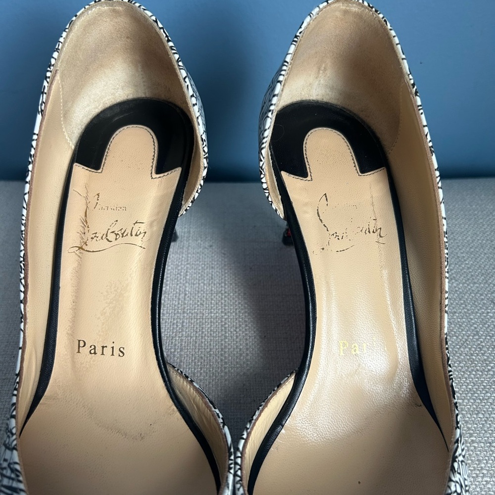 Christian Louboutin Graffiti Iriza 70 D'Orsay Pumps - Picture 10 of 12